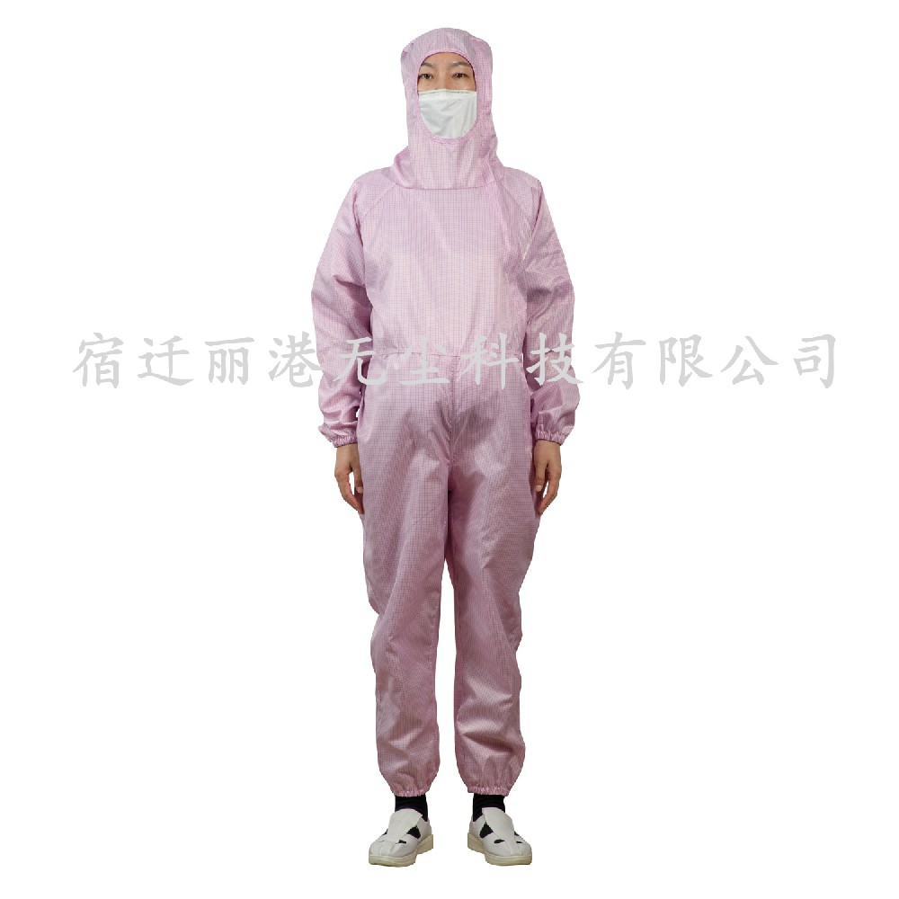 连体连帽孕妇装斜开襟连体服无尘服